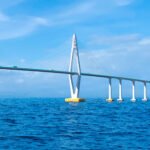 Governo da Bahia avança nas obras da Ponte Salvador–Itaparica com chegada de equipamentos ao estado