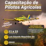 Aiba realizará capacitação de pilotos agrícolas para atuarem em combate aéreo a incêndios de campos e florestas