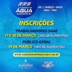 SAAE abre inscrições para a 1ª Corrida da Água em Alagoinhas