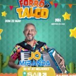 Forró do Talco terá edição especial com sucessos de Jó Miranda neste domingo