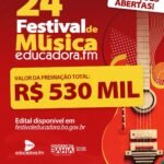Com mais de meio milhão de reais em prêmios, Festival de Música da Rádio Educadora FM abre inscrições