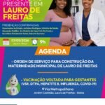 Sesab disponibilizará vacinas na assinatura de ordem de serviço para construção de maternidade em Lauro de Freitas