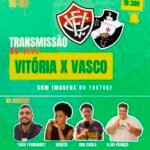Portal Passa o Pano transmite Vitória x Vasco AO VIVO direto do Barradão pela 19ª rodada