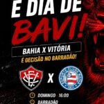 Domingo de Caldeirão: Barradão ferve hoje com o clássico Ba-Vi pelo Brasileirão