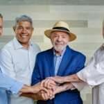 Com apoio de Lula, Jerônimo chega a 46%, aponta pesquisa Opnus/BNews divulgada nesta segunda-feira (24), contra 38% de ACM Neto   