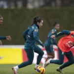 A seleção feminina de futebol aplica 3X1 na Argentina. no primeiro confronto no Beira-Rio,